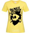 Women's T-shirt Bearded skull cornsilk фото