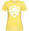 Women's T-shirt Skull sign cornsilk фото