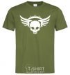 Men's T-Shirt Skull sign wings millennial-khaki фото