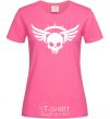 Women's T-shirt Skull sign wings heliconia фото