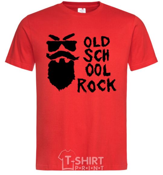 Men's T-Shirt Old school rock red фото