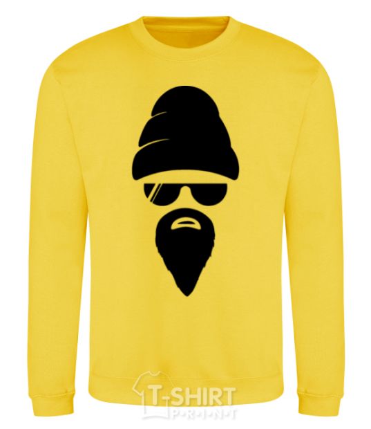 Sweatshirt Big beard yellow фото