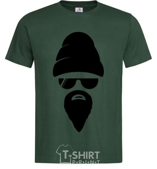 Men's T-Shirt Big beard bottle-green фото