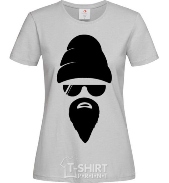 Women's T-shirt Big beard grey фото