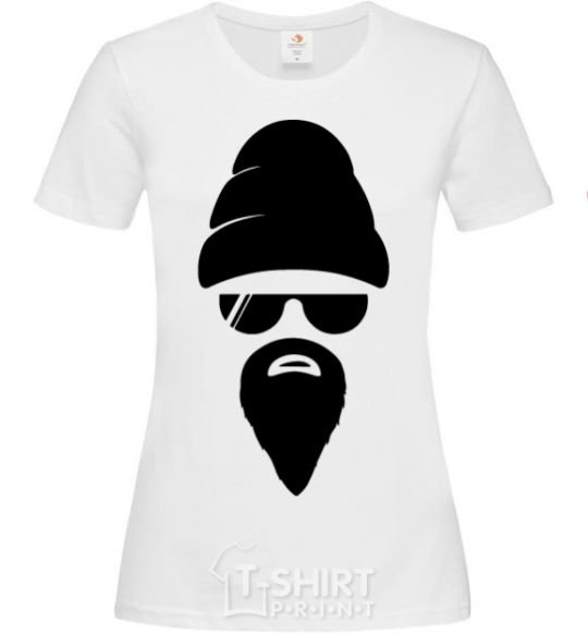 Women's T-shirt Big beard White фото