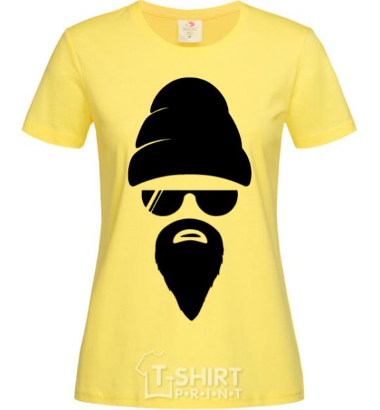 Women's T-shirt Big beard cornsilk фото