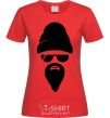 Women's T-shirt Big beard red фото