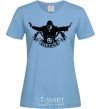 Women's T-shirt Silence sky-blue фото