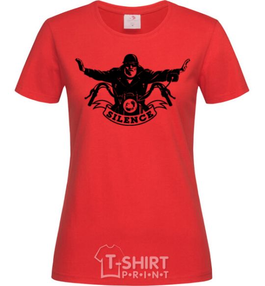 Women's T-shirt Silence red фото