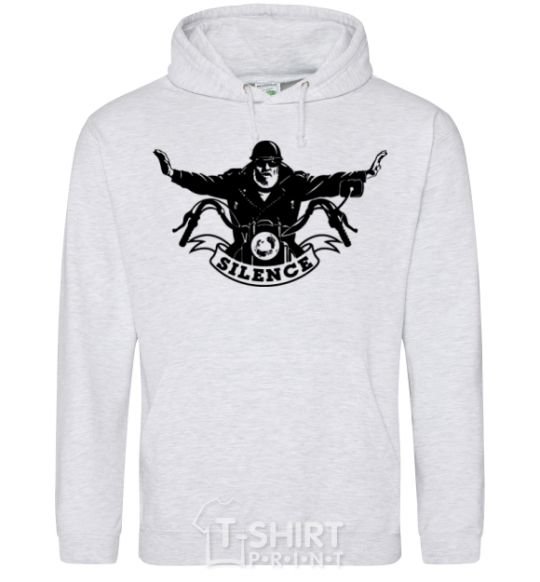 Men`s hoodie Silence sport-grey фото