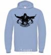 Men`s hoodie Silence sky-blue фото