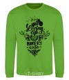 Sweatshirt Loving life as a bikers wife orchid-green фото