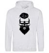 Men`s hoodie Skull biker sport-grey фото