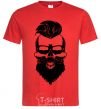 Men's T-Shirt Skull biker red фото