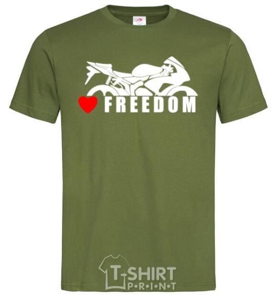 Men's T-Shirt Love freedom millennial-khaki фото