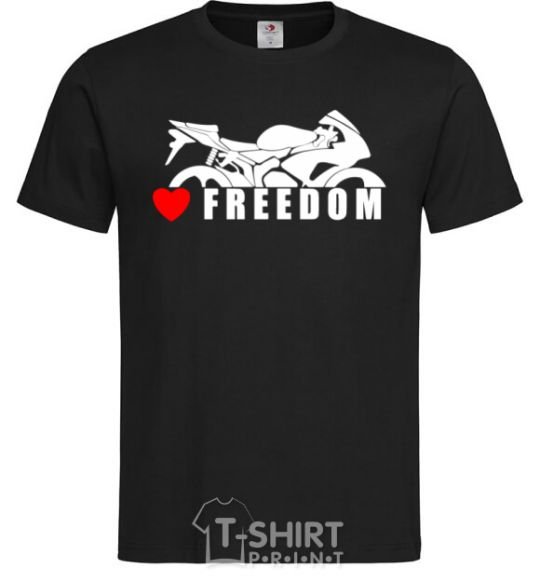 Men's T-Shirt Love freedom black фото