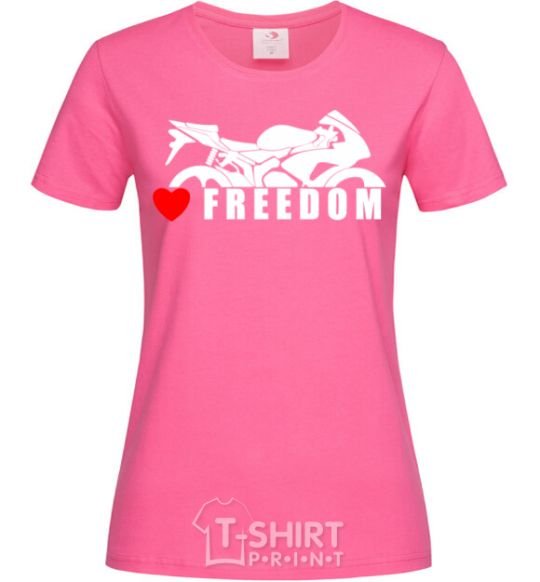 Women's T-shirt Love freedom heliconia фото