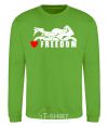 Sweatshirt Love freedom orchid-green фото