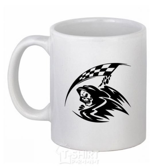 Ceramic mug Black death White фото