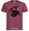Men's T-Shirt Black death burgundy фото