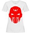 Women's T-shirt Masker man White фото