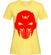 Women's T-shirt Masker man cornsilk фото