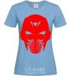 Women's T-shirt Masker man sky-blue фото