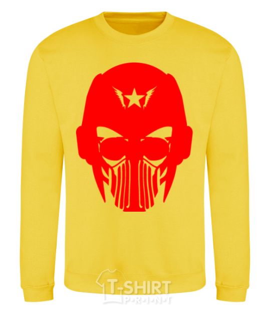 Sweatshirt Masker man yellow фото