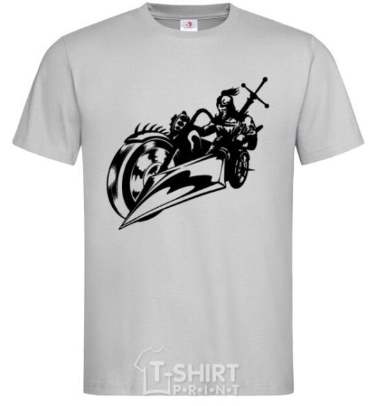 Men's T-Shirt Fantasy rider grey фото