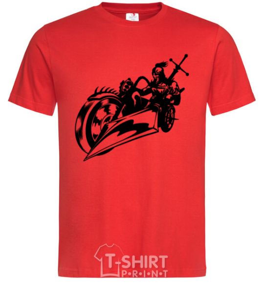 Men's T-Shirt Fantasy rider red фото