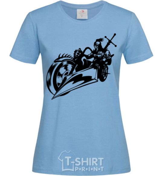 Women's T-shirt Fantasy rider sky-blue фото