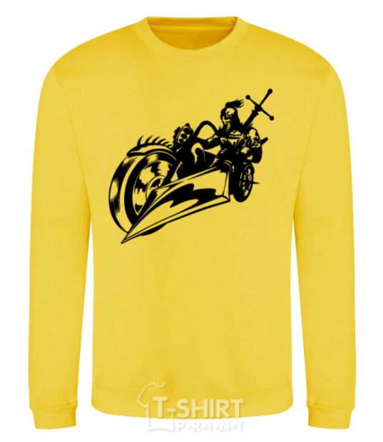 Sweatshirt Fantasy rider yellow фото