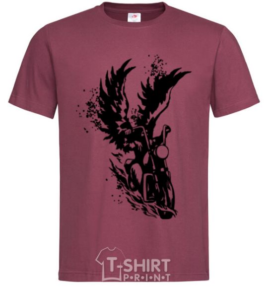 Men's T-Shirt Wings of freedom burgundy фото