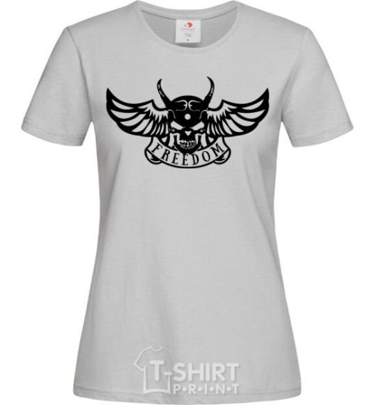 Women's T-shirt Freedom demon grey фото