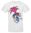 Men's T-Shirt Poppy Trolls White фото