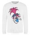 Sweatshirt Poppy Trolls White фото