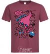 Men's T-Shirt Sooo cute burgundy фото
