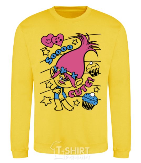 Sweatshirt Sooo cute yellow фото