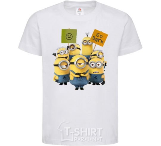 Kids T-shirt Minions White фото