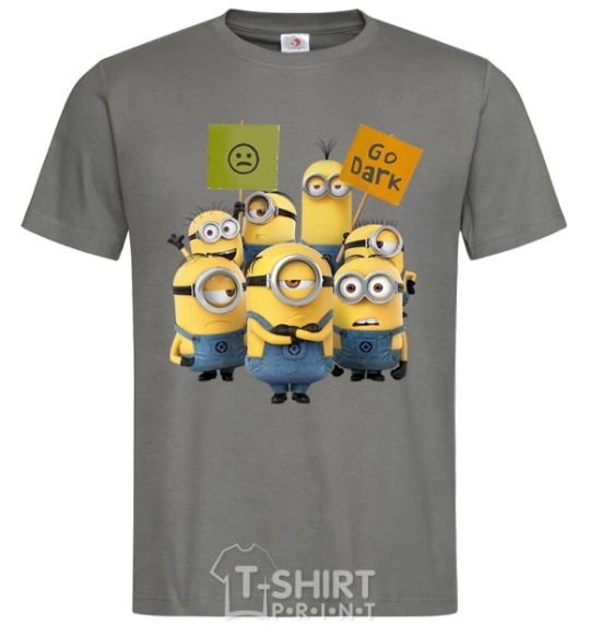 Men's T-Shirt Minions dark-grey фото