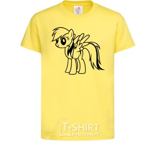 Детская футболка Rainbow Dash Лимонный фото