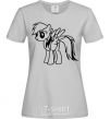 Women's T-shirt Rainbow Dash grey фото