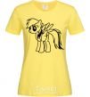 Women's T-shirt Rainbow Dash cornsilk фото