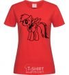 Women's T-shirt Rainbow Dash red фото