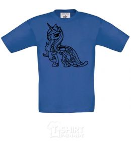Kids T-shirt Rarity royal-blue фото