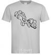 Men's T-Shirt Pinkie Pie grey фото