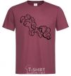 Men's T-Shirt Pinkie Pie burgundy фото