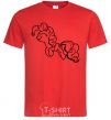 Men's T-Shirt Pinkie Pie red фото