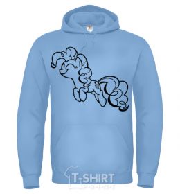 Мужская толстовка (худи) Pinkie Pie Голубой фото