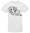 Men's T-Shirt Flutershy White фото